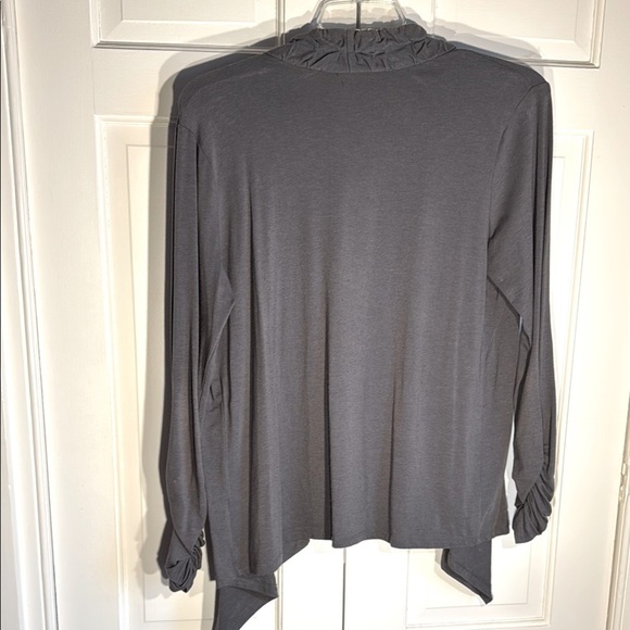 Izod Gray Open-Front Light Weight Topper Jacket - Picture 2 of 7